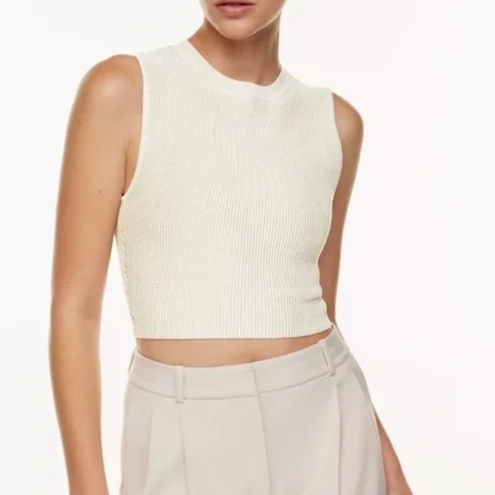 PRINCESS POLLY White Ribbed Tank